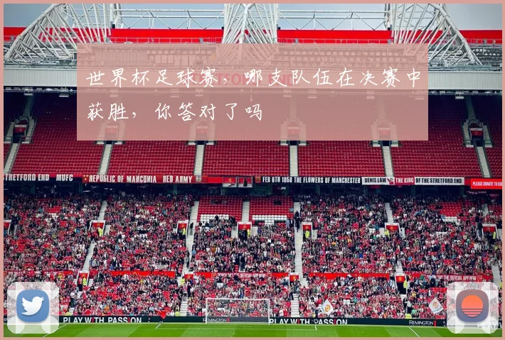 世界杯足球赛，哪支队伍在决赛中获胜，你答对了吗